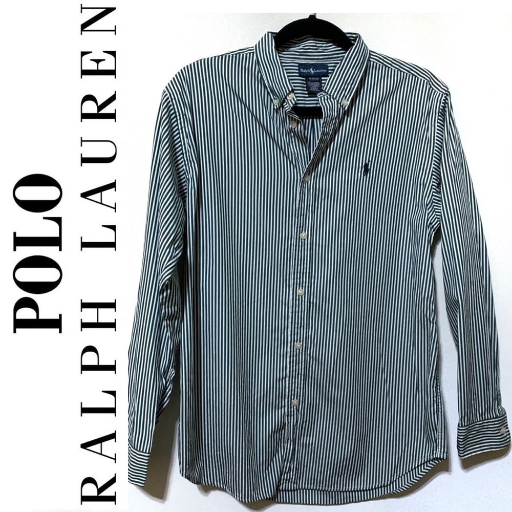 Boy’s XL (18-20) Ralph Lauren Green Striped